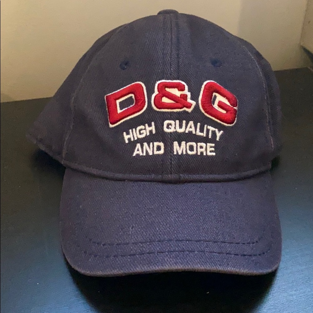 D&G Kids Navy and Red Cap